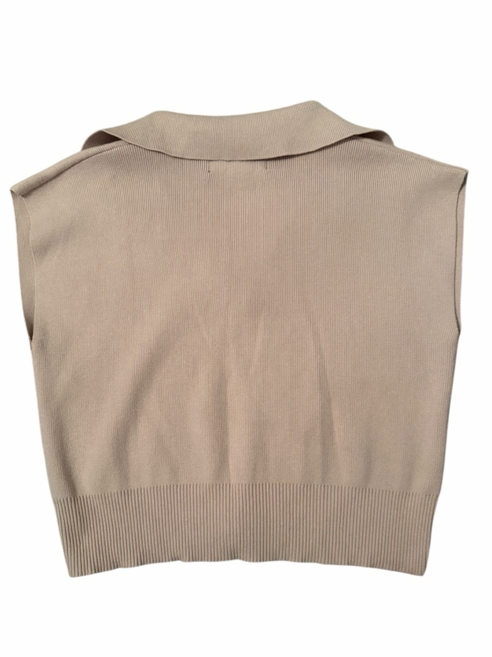 Truth by Republic Sleeveless Knit Polo Crop Top Size XS - Picture 3 of 6